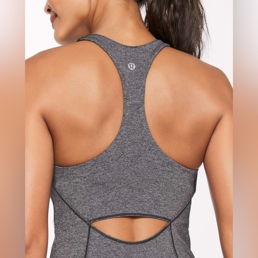 Lululemon In Training Tank in Heathered Black